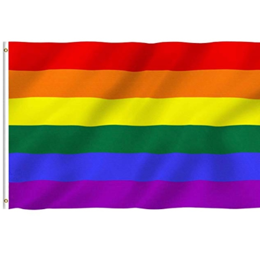 Gay Pride Banner Flags Polyester with Brass Gromme